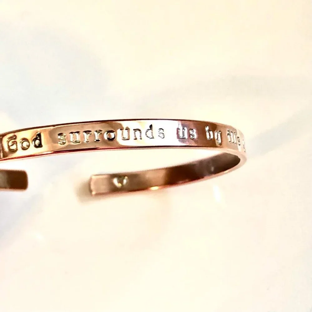 ALEXANDRA'S Copper Bangle Bracelet Engraved 
